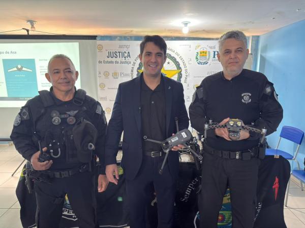 Sejus inicia curso com a Polícia Penal para operações com drone no sistema prisional do Piauí