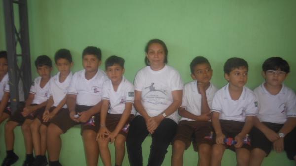 Secret&aacute;ria de Meio Ambiente ministrou palestra na Escola Pequeno Pr&iacute;ncipe.(Imagem:FlorianoNews)