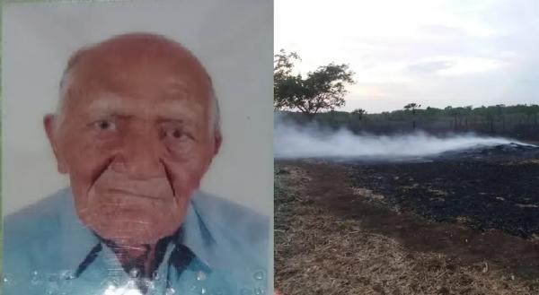 Idoso de 89 anos morre carbonizado após tocar fogo em palhada no Norte do PI