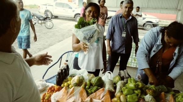 Feira da Agricultura Familiar &eacute; realizada no Complexo do Mercado do Cruzeiro.(Imagem:FlorianoNews)