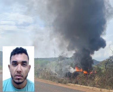 Caminhoneiro morre carbonizado após caminhão-tanque pegar fogo no Sul do Piauí