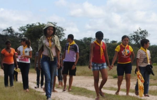 Curti&ccedil;&atilde;o na Jornada de Aventura dos jovens de Floriano.(Imagem:M&eacute;rito Juvenil )