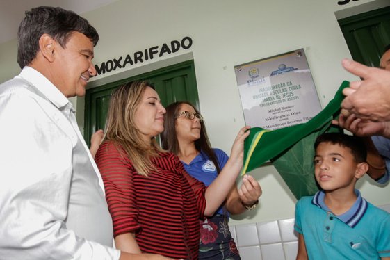 Wellington inaugura escola padrão FNDE em São Francisco de Assis