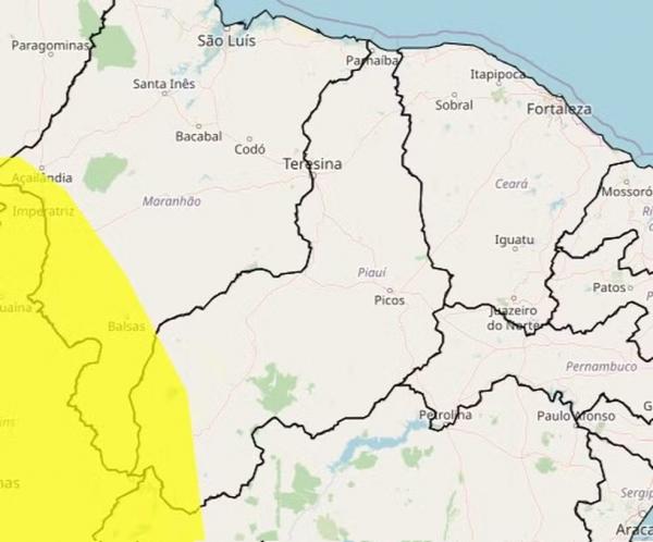 Defesa Civil emite alerta para chuvas intensas no Piauí(Imagem:Divulgação)