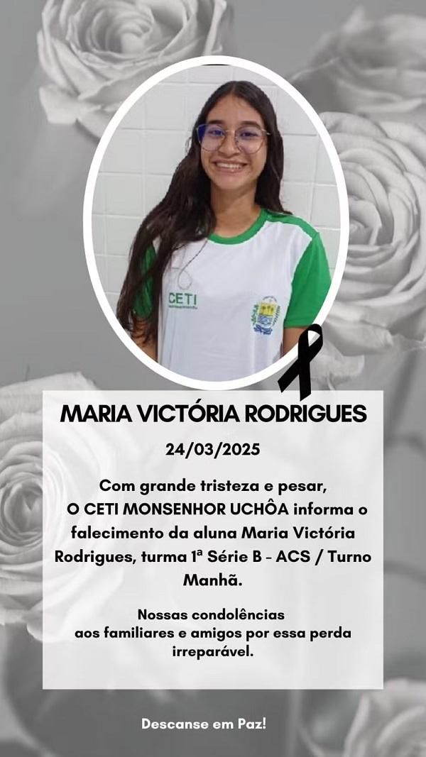Adolescente de 15 anos gr&aacute;vida &eacute; encontrada morta dentro de casa no Piau&iacute;.(Imagem:Reprodu&ccedil;&atilde;o/Redes Sociais)