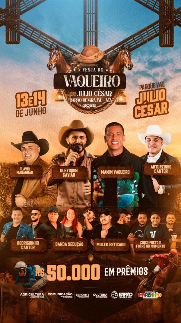 Barão de Grajaú se prepara para a X Festa do Vaqueiro com R$ 50 mil em premiação