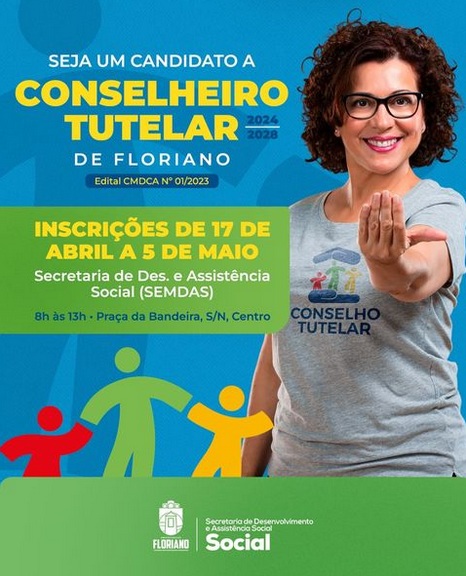Prefeitura de Floriano convoca candidatos para processo de escolha dos membros do Conselho Tutelar