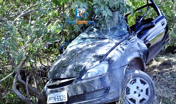 Acidente na BR 343 mata jovem e deixa tr&ecirc;s feridos em Piripiri(Imagem:PiripiriReporter)