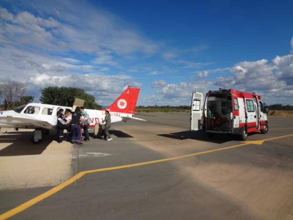 Samu Aéreo realiza primeiro atendimento em Floriano.(Imagem:FlorianoNews)