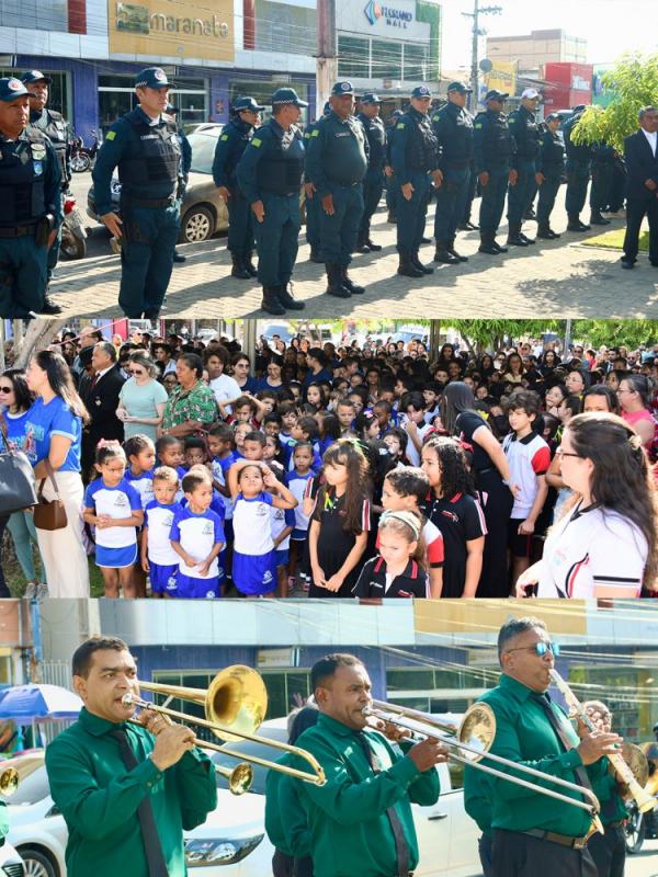 Abertura da Semana da Pátria reúne autoridades, escolas e entidades em ato cívico em Floriano(Imagem:Secom)