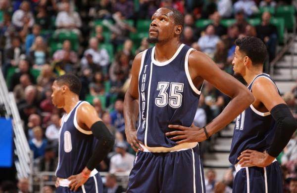 Na volta de Durant, Thunder passeia em Utah e supera Jazz com facilidade