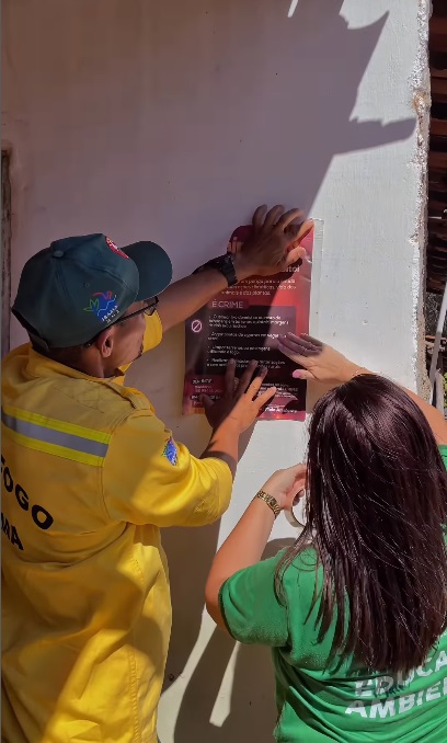 Ação educativa leva conscientização contra queimadas à zona rural de Floriano