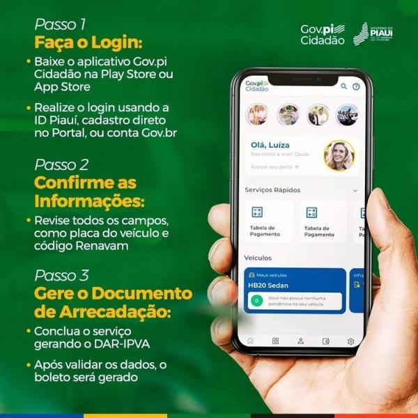 A facilidade neste servi&ccedil;o faz parte do processo de transforma&ccedil;&atilde;o digital do Piau&iacute;.(Imagem:Divulga&ccedil;&atilde;o)