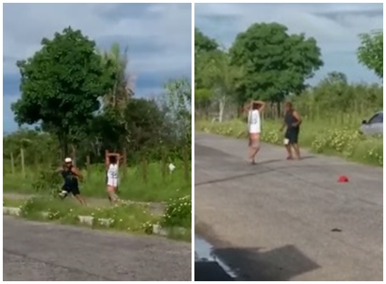 Carro apresenta falha, homem vai ajudar e agride motorista com foice