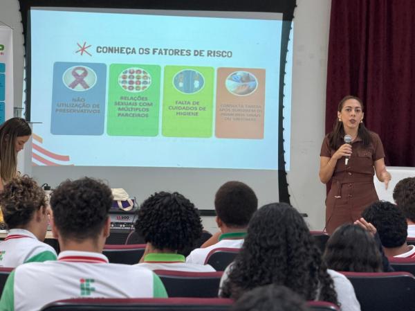 Prevenção nas escolas: Sesapi inicia oficinas de saúde e testagem no IFPI em Campo Maior