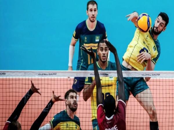 Brasil domina e vence o Catar na estreia do Pré-Olímpico de Vôlei Masculino