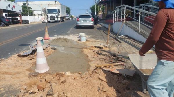 Infraestrutura: Servi&ccedil;o de tapa-buracos chega a mais seis bairros de Floriano(Imagem:Secom)