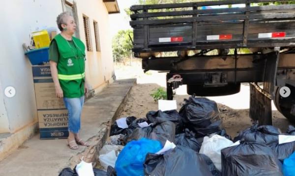 Floriano avan&ccedil;a na reciclagem com coleta de 102kg de materiais recicl&aacute;veis.(Imagem:Reprodu&ccedil;&atilde;o/Instagram)