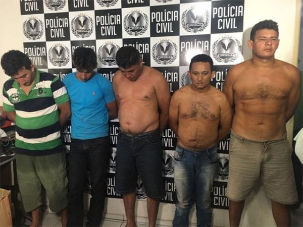 Greco prende 5 suspeitos de assaltos a postos de combustíveis em Teresina