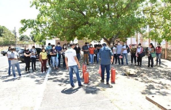 Institu&iacute;da a Brigada de Inc&ecirc;ndio e P&acirc;nico do Hospital Regional Tib&eacute;rio Nunes(Imagem:Reprodu&ccedil;&atilde;o/HRTN)
