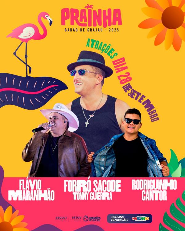 Prainha de Barão de Grajaú 2025 promete festa, música e muita diversão no próximo domingo (28)