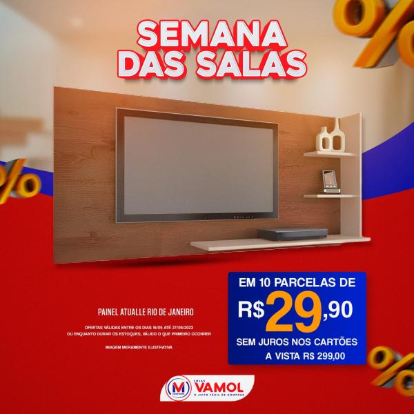 Aproveite as incr&iacute;veis ofertas da Semana das Salas na Loja Vamol, em Floriano.(Imagem:Divulga&ccedil;&atilde;o)