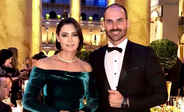 Andrei: PF não achou elementos para indiciar Eduardo e Michelle Bolsonaro