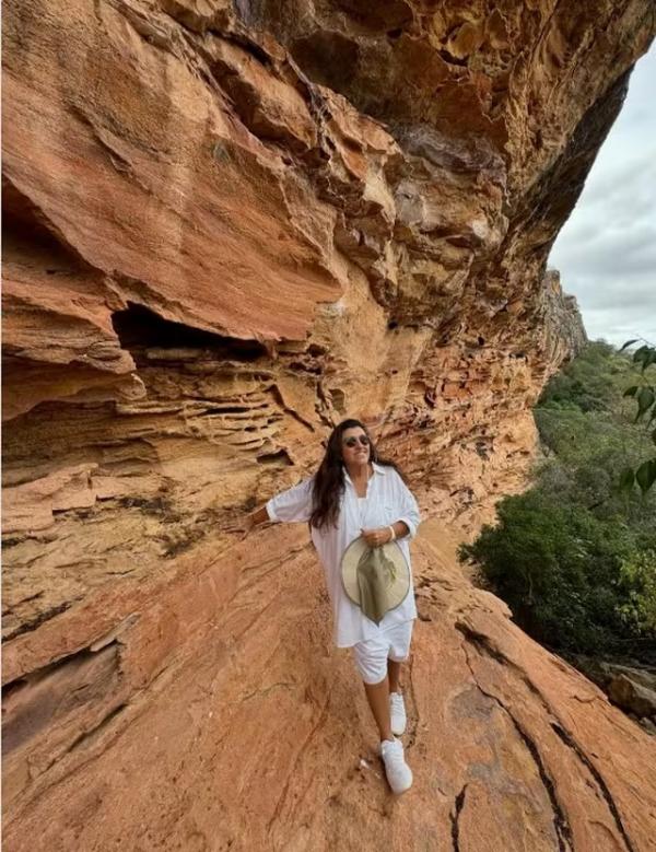 Regina Cas&eacute; visita Parque da Serra da Capivara, ber&ccedil;o do homem americano, no Piau&iacute; ? Foto: (Imagem:Reprodu&ccedil;&atilde;o)