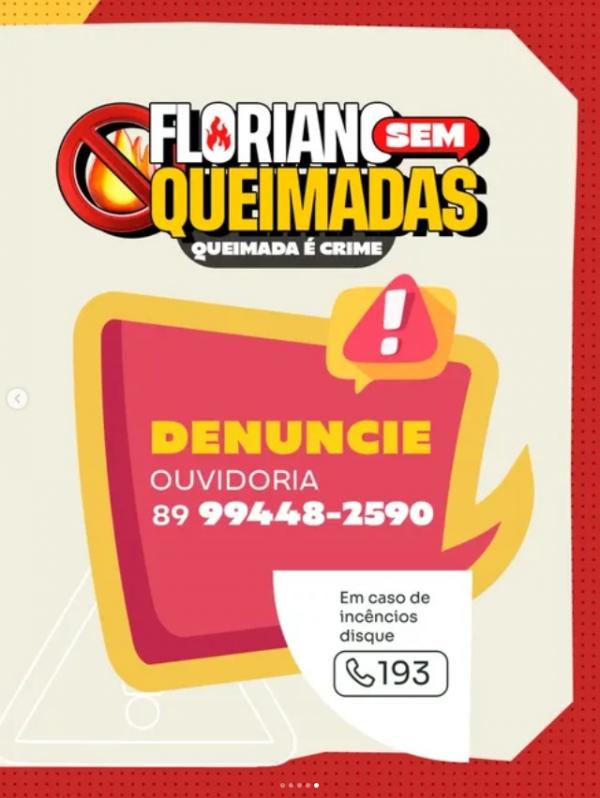 SEMAM intensifica campanha "Floriano sem Queimadas" com ação educativa no bairro Riacho Fundo