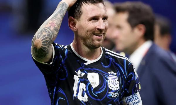 Lionel Messi, da Argentina, comemora ap&oacute;s a partida.(Imagem:Reuters/Brett Davis)