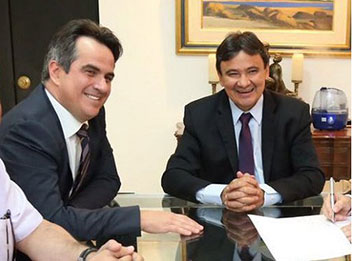 Governador e Ciro inauguram obra de ponte próximo a Beneditinos