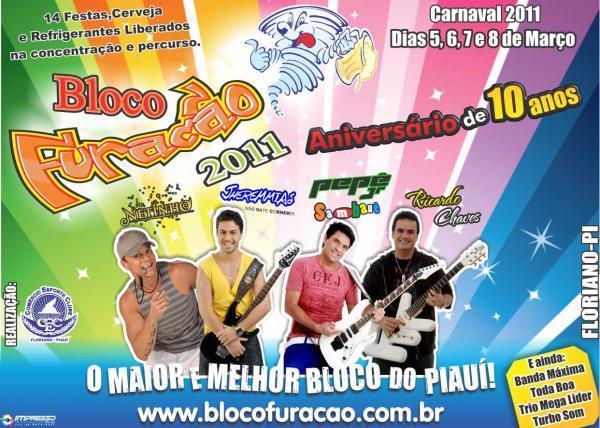 Bloco Furac&atilde;o(Imagem:FlorianoNews)