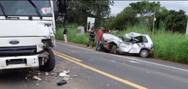 Acidente mata motorista e deixa homem ferido na BR-316