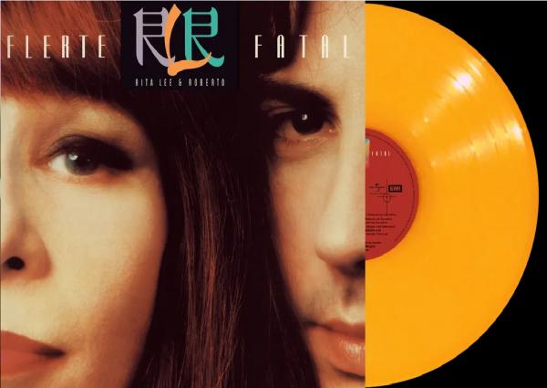 Rita Lee e Roberto de Carvalho revitalizam o álbum "Flerte fatal" em LP com vinil da cor laranja