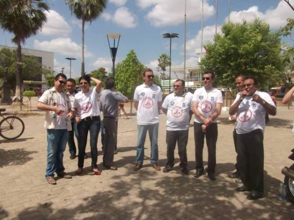 Prefeito Gilberto Junior participa do encerramento da Semana do Trânsito.(Imagem:Marcelo Roxo)