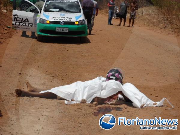 Homem &eacute; assassinado em estrada vicinal de Floriano.(Imagem:FlorianoNews)