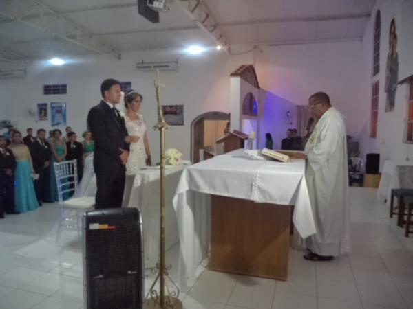 Enlace matrimonial de Marcello Borges e Priscylla Castro &eacute; realizado em Floriano.(Imagem:FlorianoNews)