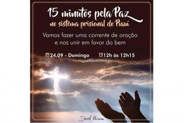 Secret&aacute;rio Daniel Oliveira pede ora&ccedil;&otilde;es pela paz no sistema prisional do Piau&iacute;.(Imagem:Reprodu&ccedil;&atilde;o)