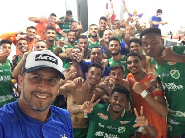 Altos comemora vaga na fase de grupos da Copa do Nordeste.(Imagem:Divulga&ccedil;&atilde;o)