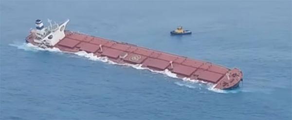 Navio encalhado no Maranhão está estável e sem vazamentos, diz Ibama