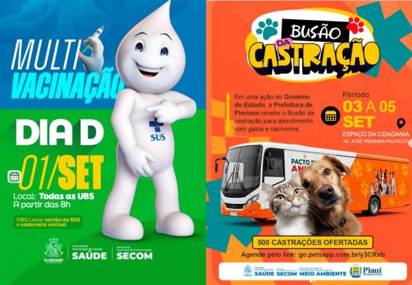 Prefeitura de Floriano realiza coletiva de imprensa sobre Campanha de Vacinação e Busão da Castração