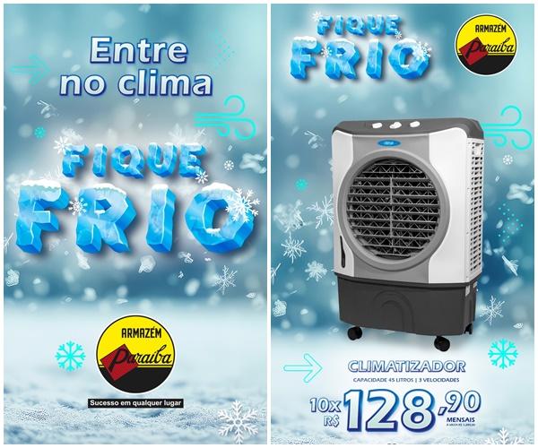  Fique no clima e mantenha-se frio com as ofertas incr&iacute;veis do Armaz&eacute;m Para&iacute;ba(Imagem:Divulga&ccedil;&atilde;o)