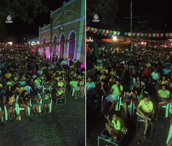 Cais Beira Rio re&uacute;ne torcedores em noite de emo&ccedil;&atilde;o, integra&ccedil;&atilde;o e muita festa em Floriano.(Imagem:Reprodu&ccedil;&atilde;o/Instagram)