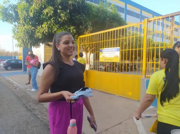 Laisse Kawane pretende vaga para o curso de psicologia em Teresina (PI).(Imagem:Andr&ecirc; Nascimento/g1 Piau&iacute;)