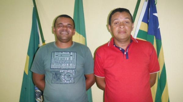 Presidente Ozael de Sousa Santos e Vice-presidente Lauro Alves. (Imagem:FlorianoNews)