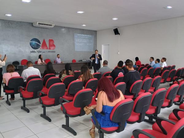 OAB Floriano realiza palestra sobre "Regras Eleitorais para a Imprensa nas Eleições 2024"
