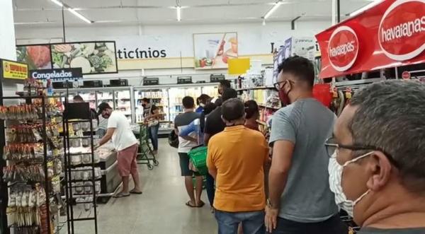 Governo determina fechamento de mercados e supermercados às 20h no Estado do Piauí