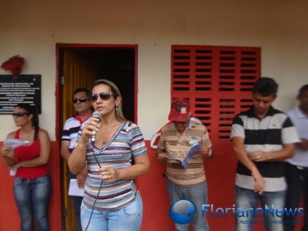 Inaugura&ccedil;&atilde;o de escola na localidade S&atilde;o Vicente. (Imagem:FN)