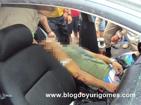 Colis&atilde;o envolvendo caminh&atilde;o e autom&oacute;vel deixa um morto na BR-343.(Imagem:Blog do Yuri Gomes)