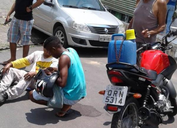 Motociclista fica ferido em acidente em Floriano.(Imagem:Divulga&ccedil;&atilde;o)